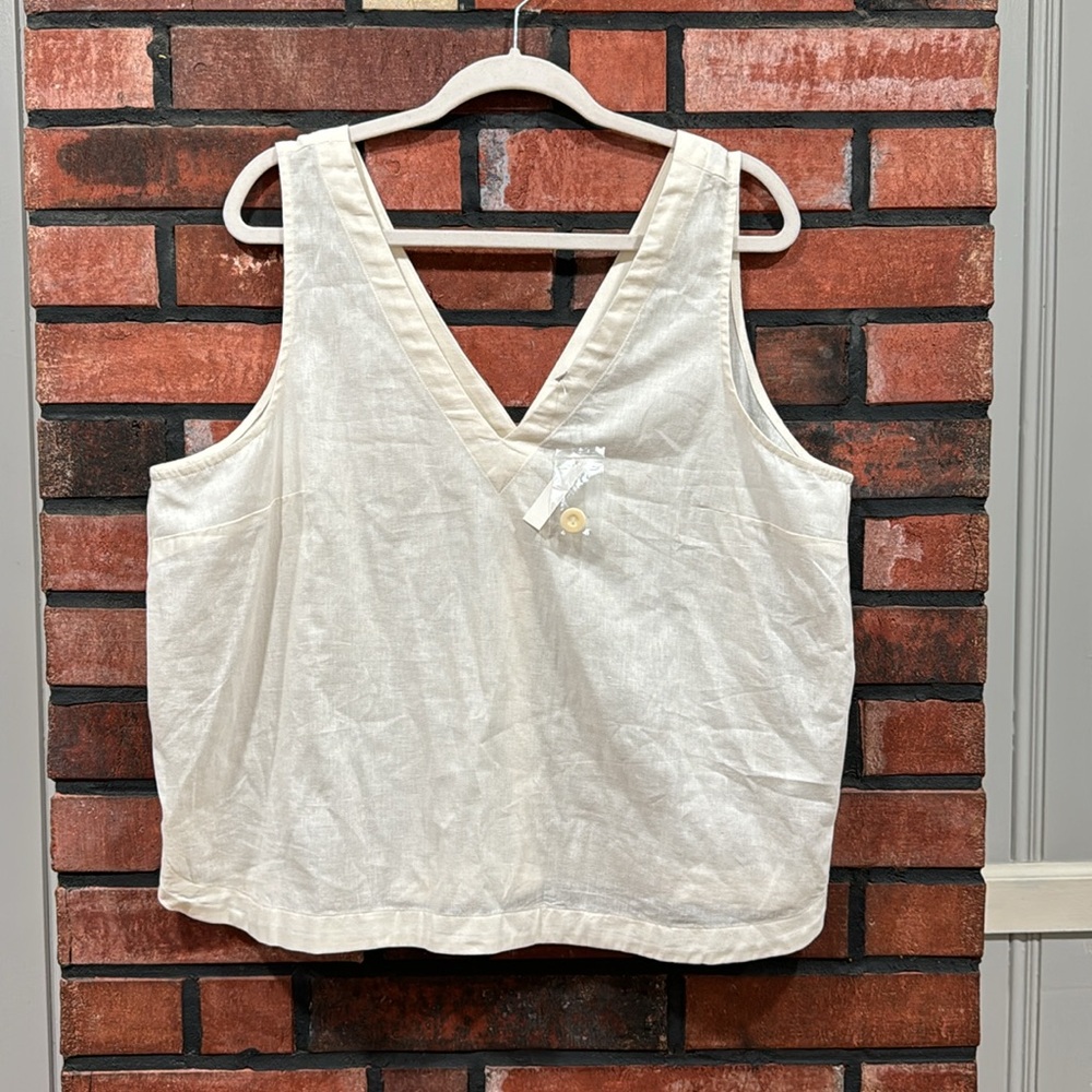 Medewell (Re)sponsible V-Neck Button-Back Sleeveless Top - Picture 5 of 11